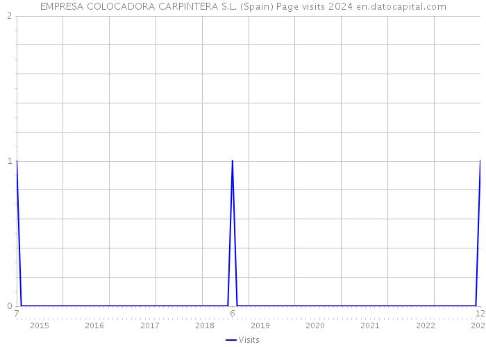 EMPRESA COLOCADORA CARPINTERA S.L. (Spain) Page visits 2024 