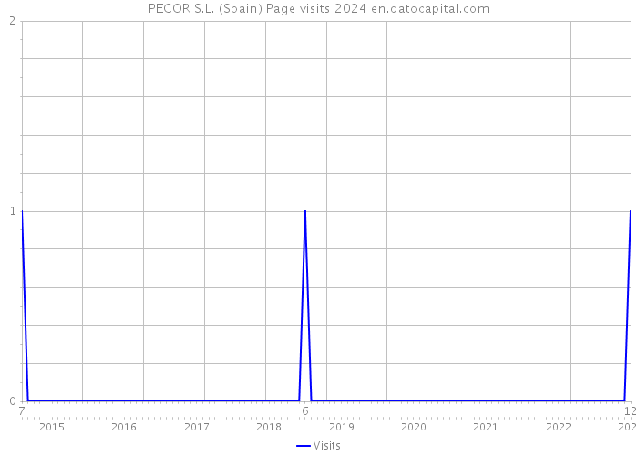 PECOR S.L. (Spain) Page visits 2024 