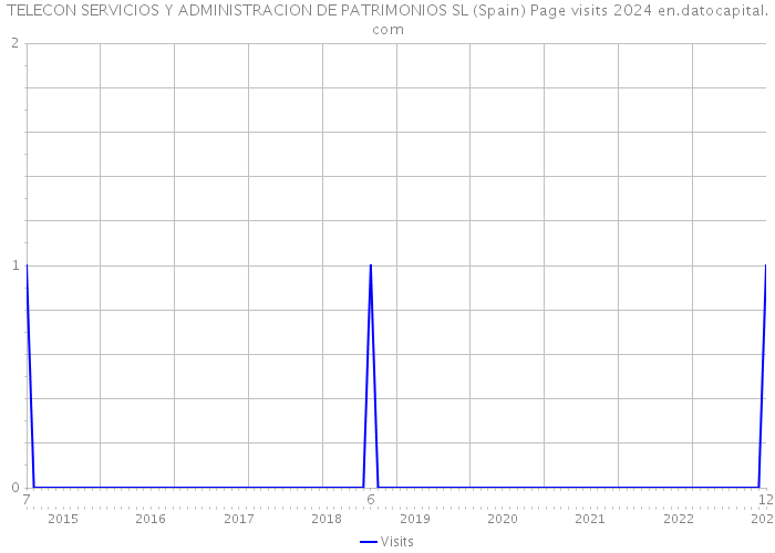 TELECON SERVICIOS Y ADMINISTRACION DE PATRIMONIOS SL (Spain) Page visits 2024 