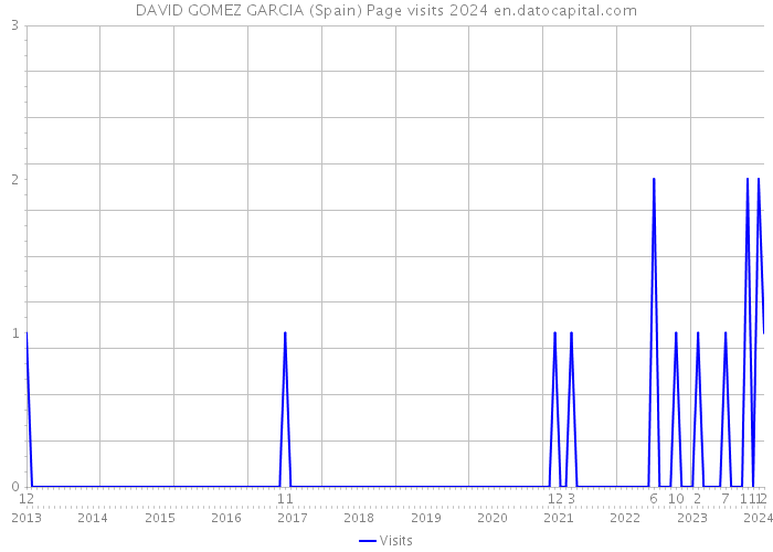 DAVID GOMEZ GARCIA (Spain) Page visits 2024 