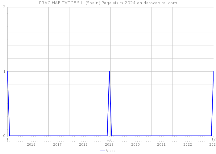 PRAC HABITATGE S.L. (Spain) Page visits 2024 