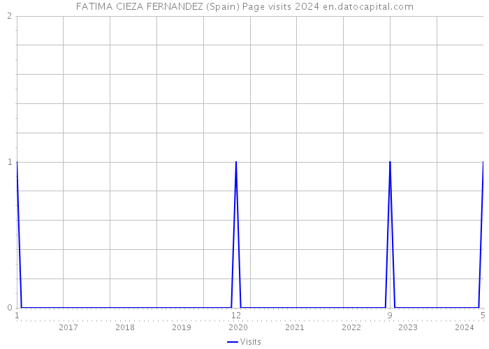 FATIMA CIEZA FERNANDEZ (Spain) Page visits 2024 