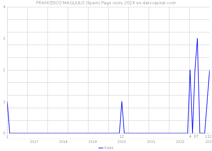 FRANCESCO MAGLIULO (Spain) Page visits 2024 