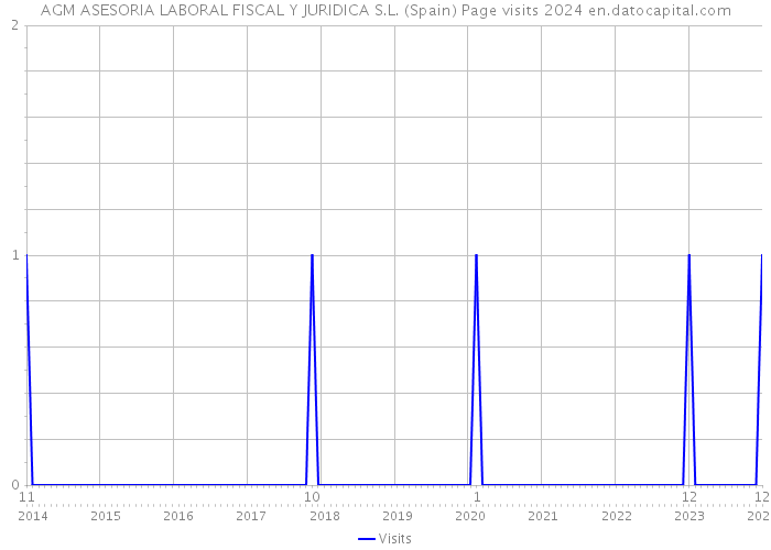 AGM ASESORIA LABORAL FISCAL Y JURIDICA S.L. (Spain) Page visits 2024 