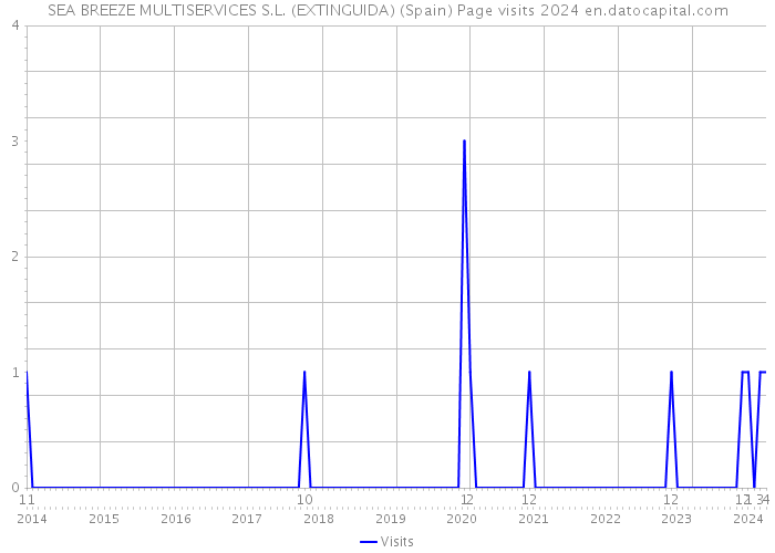 SEA BREEZE MULTISERVICES S.L. (EXTINGUIDA) (Spain) Page visits 2024 