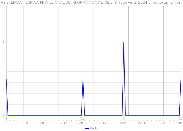 ASISTENCIA TECNICA PROFESIONAL DE INFORMATICA S.L. (Spain) Page visits 2024 