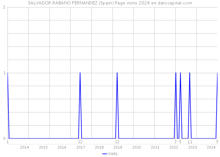 SALVADOR RABANO FERNANDEZ (Spain) Page visits 2024 