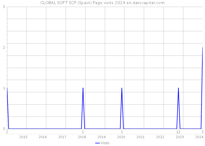 GLOBAL SOFT SCP (Spain) Page visits 2024 