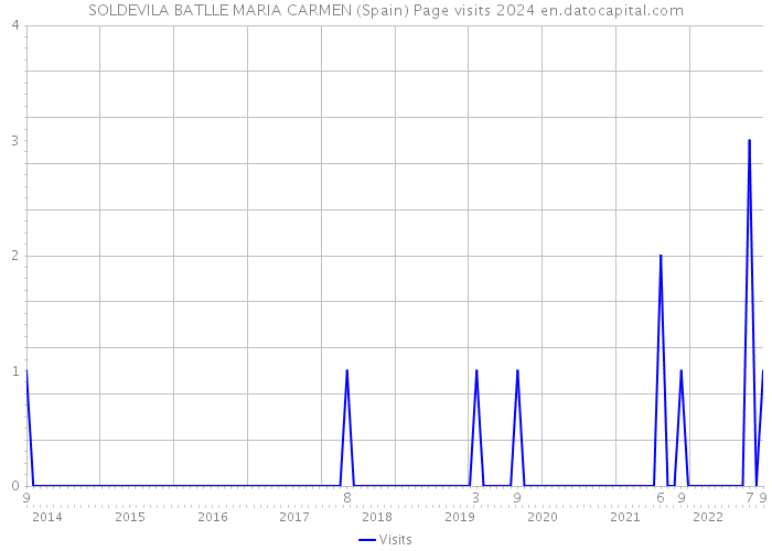 SOLDEVILA BATLLE MARIA CARMEN (Spain) Page visits 2024 