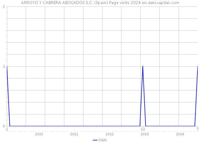 ARROYO Y CABRERA ABOGADOS S.C. (Spain) Page visits 2024 
