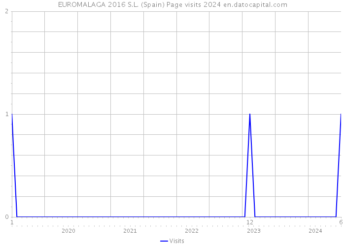 EUROMALAGA 2016 S.L. (Spain) Page visits 2024 