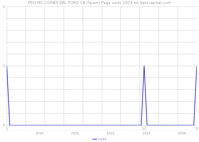 PROYECCIONES DEL TORO CB (Spain) Page visits 2024 