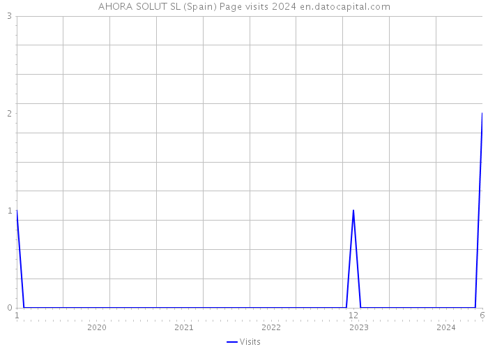 AHORA SOLUT SL (Spain) Page visits 2024 