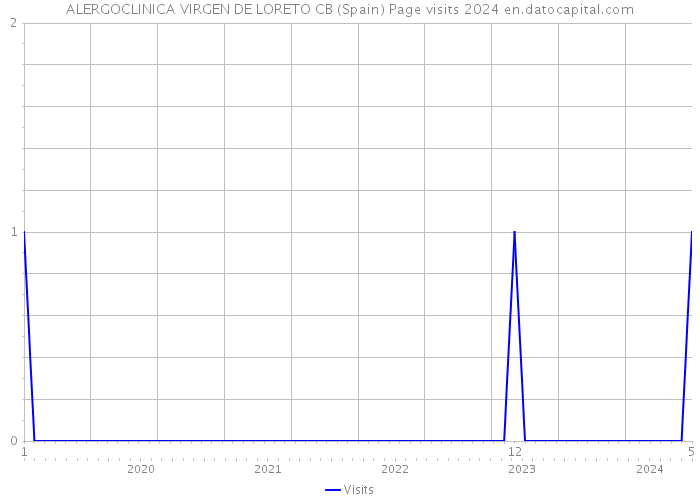 ALERGOCLINICA VIRGEN DE LORETO CB (Spain) Page visits 2024 