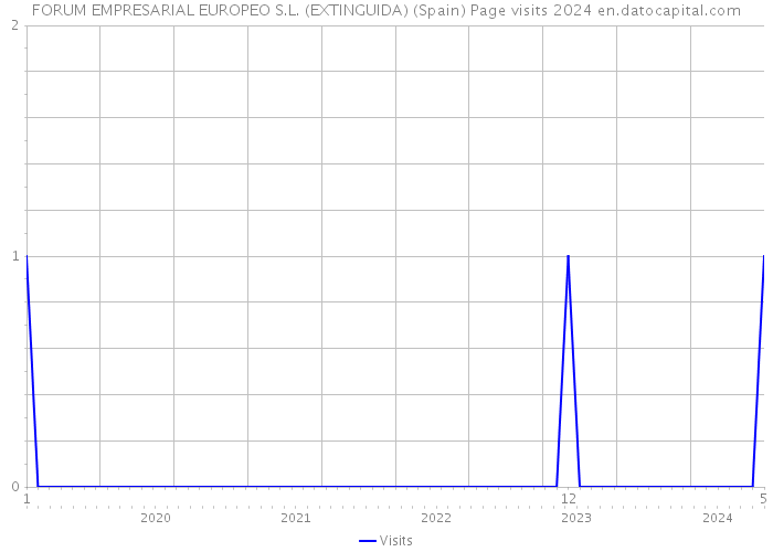FORUM EMPRESARIAL EUROPEO S.L. (EXTINGUIDA) (Spain) Page visits 2024 