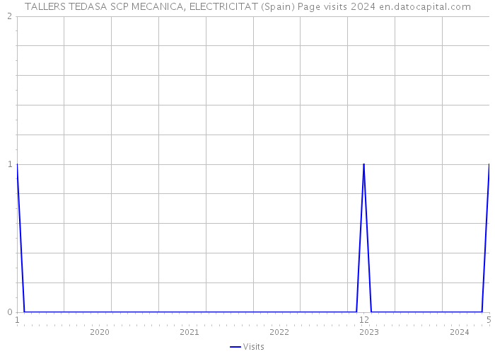 TALLERS TEDASA SCP MECANICA, ELECTRICITAT (Spain) Page visits 2024 