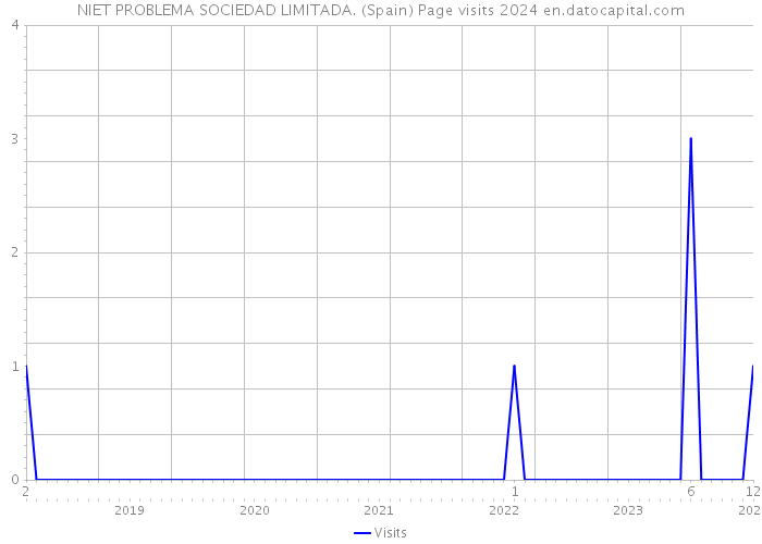 NIET PROBLEMA SOCIEDAD LIMITADA. (Spain) Page visits 2024 