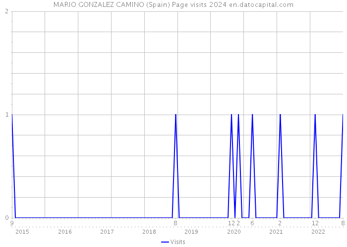 MARIO GONZALEZ CAMINO (Spain) Page visits 2024 