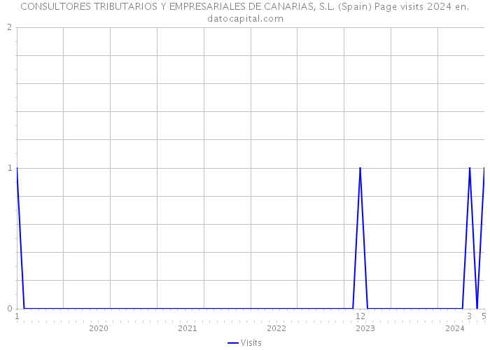 CONSULTORES TRIBUTARIOS Y EMPRESARIALES DE CANARIAS, S.L. (Spain) Page visits 2024 