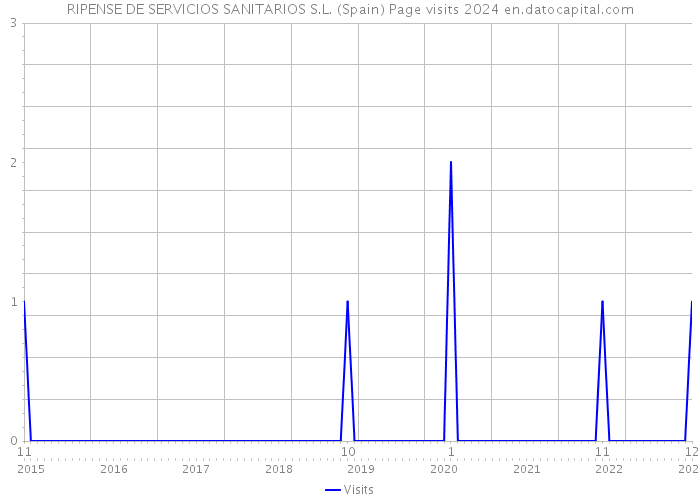 RIPENSE DE SERVICIOS SANITARIOS S.L. (Spain) Page visits 2024 