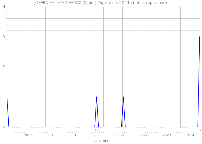 JOSEFA SALAZAR HERAS (Spain) Page visits 2024 