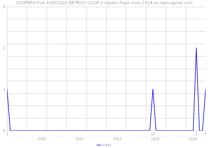 COOPERATIVA AGRICOLA DE PEGO COOP.V (Spain) Page visits 2024 