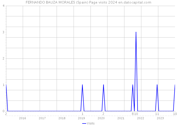 FERNANDO BAUZA MORALES (Spain) Page visits 2024 
