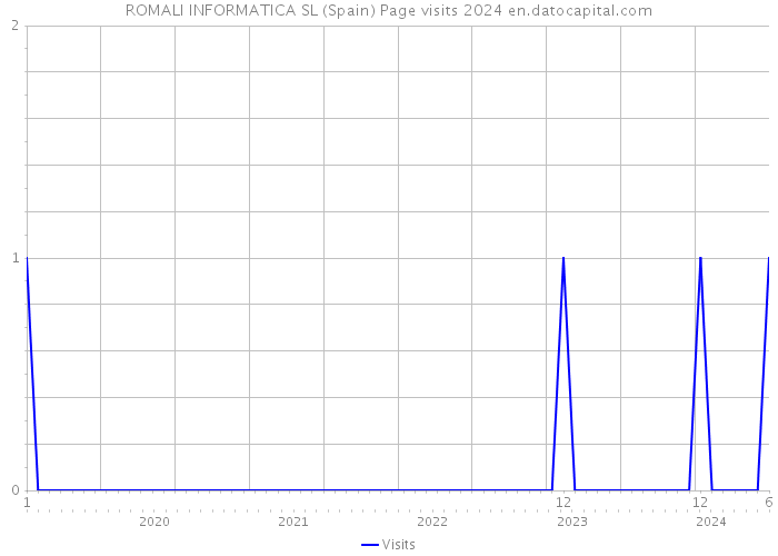 ROMALI INFORMATICA SL (Spain) Page visits 2024 