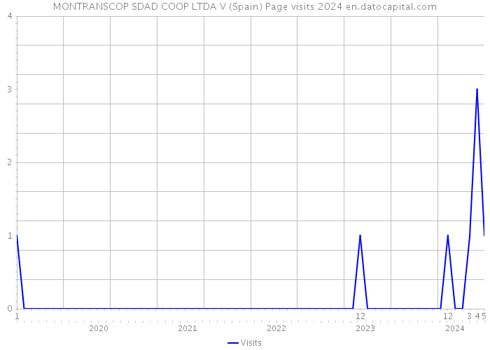 MONTRANSCOP SDAD COOP LTDA V (Spain) Page visits 2024 