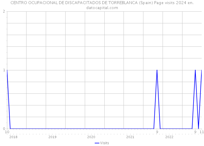 CENTRO OCUPACIONAL DE DISCAPACITADOS DE TORREBLANCA (Spain) Page visits 2024 