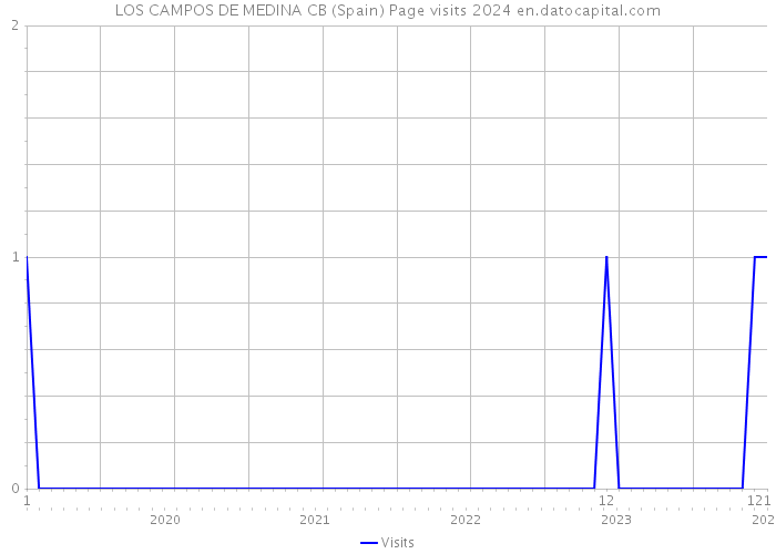 LOS CAMPOS DE MEDINA CB (Spain) Page visits 2024 