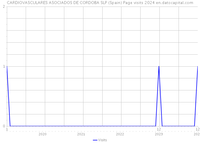CARDIOVASCULARES ASOCIADOS DE CORDOBA SLP (Spain) Page visits 2024 