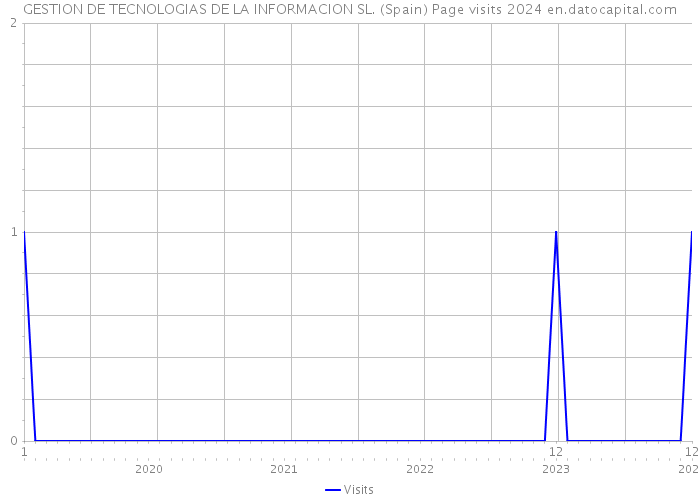 GESTION DE TECNOLOGIAS DE LA INFORMACION SL. (Spain) Page visits 2024 