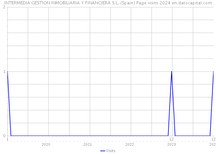 INTERMEDIA GESTION INMOBILIARIA Y FINANCIERA S.L. (Spain) Page visits 2024 