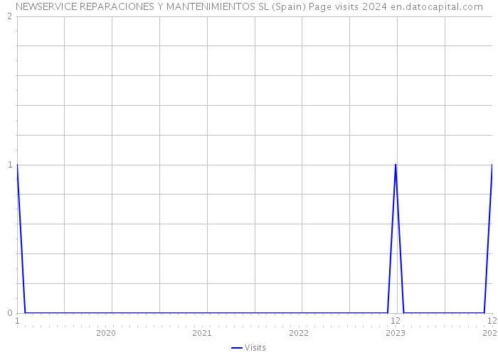 NEWSERVICE REPARACIONES Y MANTENIMIENTOS SL (Spain) Page visits 2024 