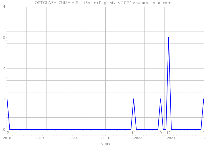 OSTOLAZA-ZUMAIA S.L. (Spain) Page visits 2024 