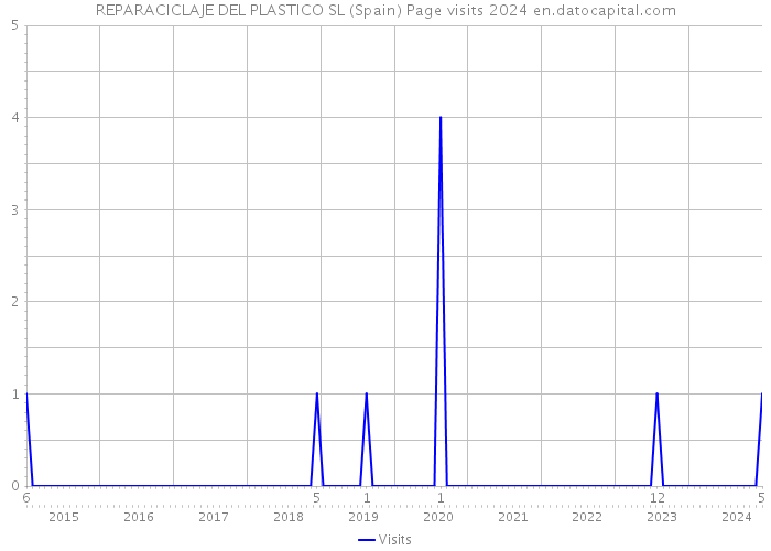 REPARACICLAJE DEL PLASTICO SL (Spain) Page visits 2024 