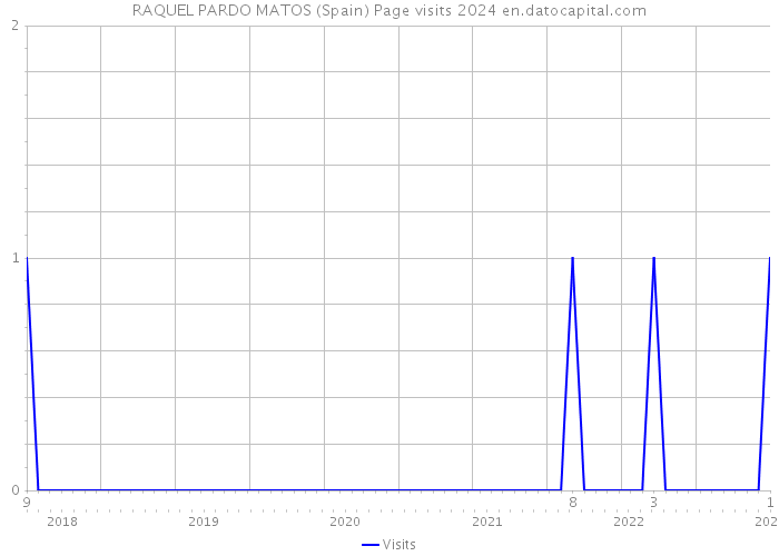 RAQUEL PARDO MATOS (Spain) Page visits 2024 