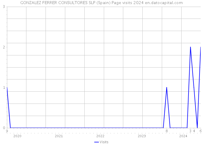GONZALEZ FERRER CONSULTORES SLP (Spain) Page visits 2024 