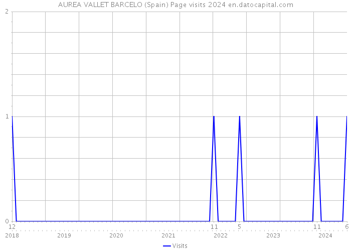 AUREA VALLET BARCELO (Spain) Page visits 2024 