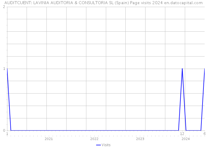 AUDITCUENT: LAVINIA AUDITORIA & CONSULTORIA SL (Spain) Page visits 2024 