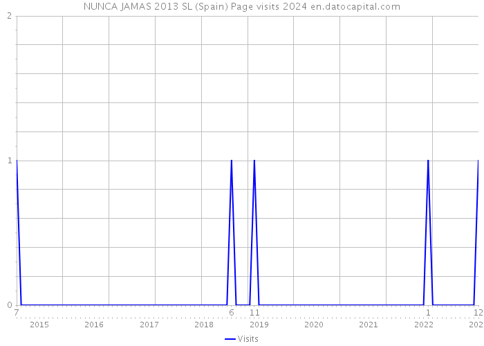 NUNCA JAMAS 2013 SL (Spain) Page visits 2024 