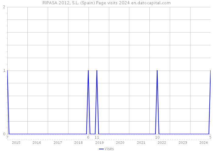 RIPASA 2012, S.L. (Spain) Page visits 2024 