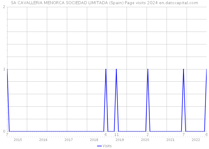 SA CAVALLERIA MENORCA SOCIEDAD LIMITADA (Spain) Page visits 2024 