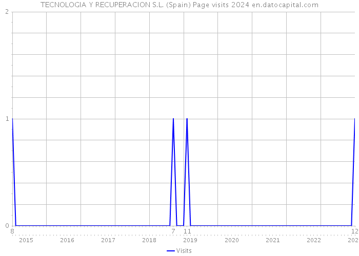 TECNOLOGIA Y RECUPERACION S.L. (Spain) Page visits 2024 