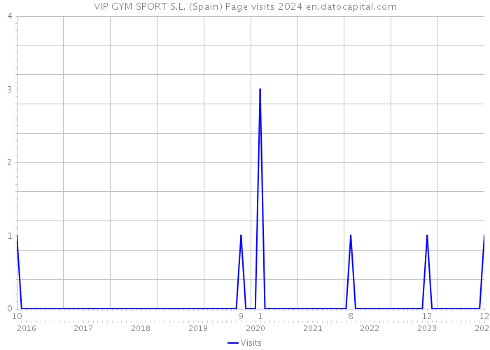 VIP GYM SPORT S.L. (Spain) Page visits 2024 