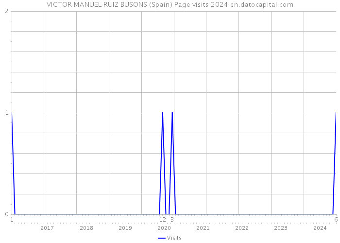 VICTOR MANUEL RUIZ BUSONS (Spain) Page visits 2024 