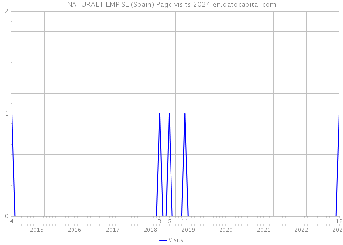 NATURAL HEMP SL (Spain) Page visits 2024 
