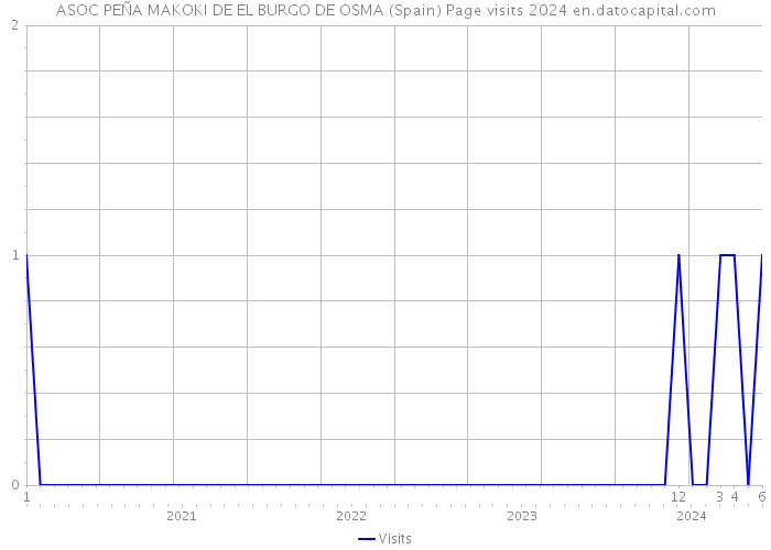 ASOC PEÑA MAKOKI DE EL BURGO DE OSMA (Spain) Page visits 2024 