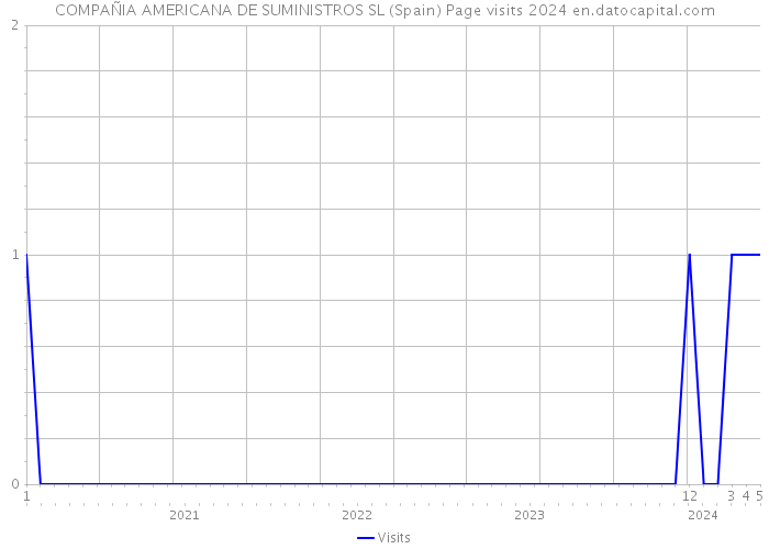 COMPAÑIA AMERICANA DE SUMINISTROS SL (Spain) Page visits 2024 